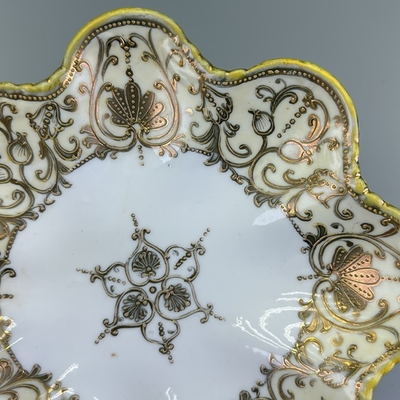 Antique Hand Painted Nippon Handled Dish - Picture 7 of 10